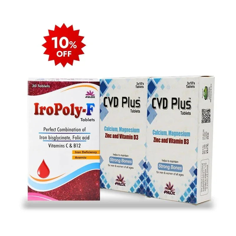 2 CVD Plus + Iro - Poly F - Phlox Pharma